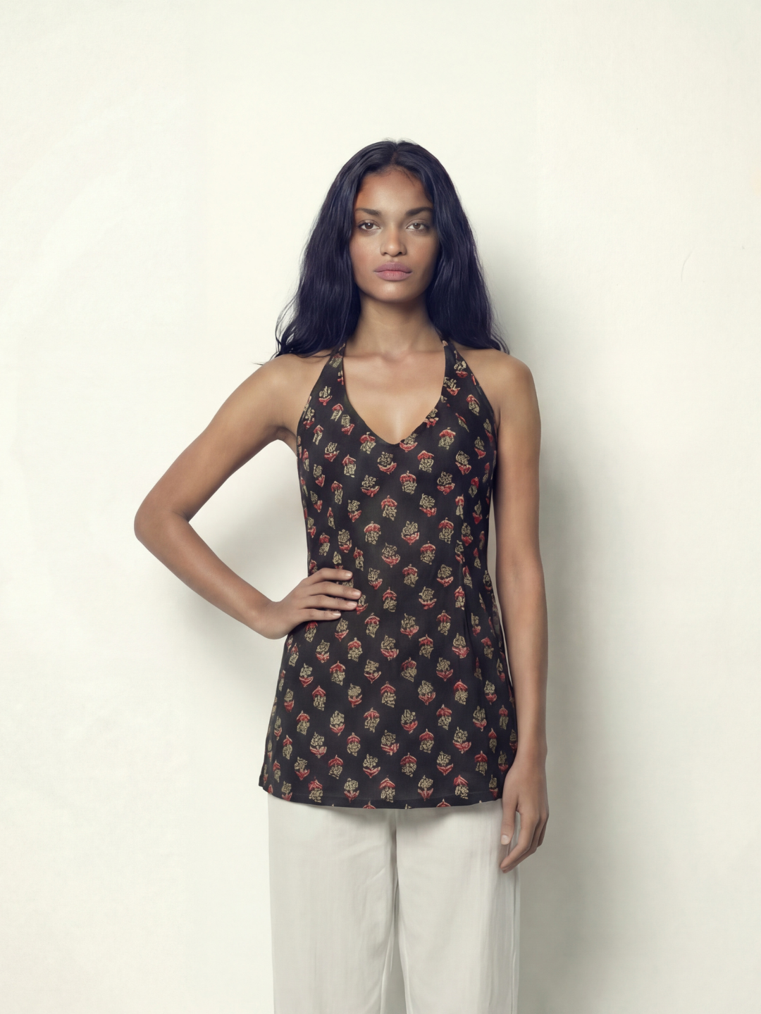 Simran Halterneck Corset Kurti