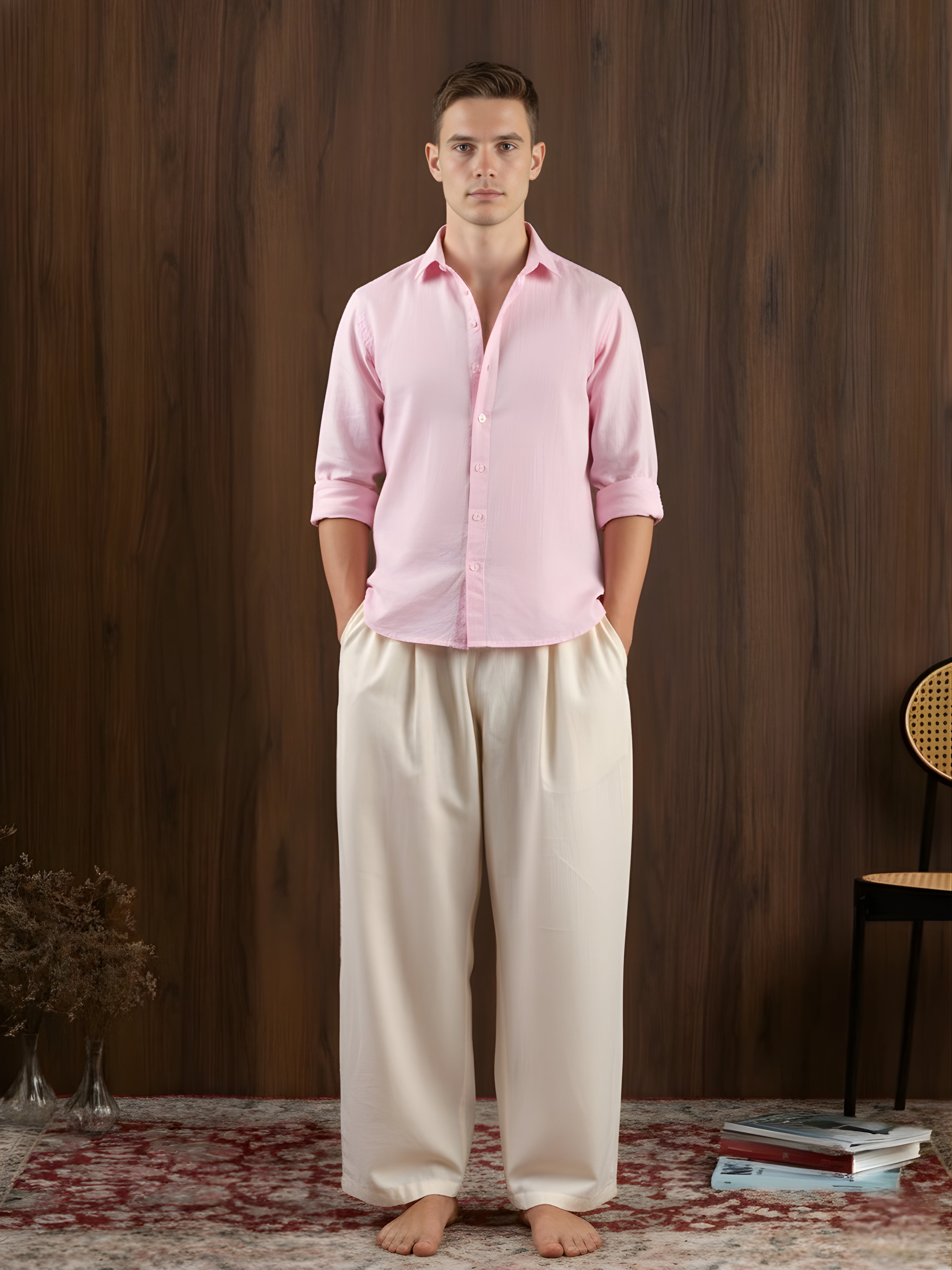 Param Fitted Linen Shirt