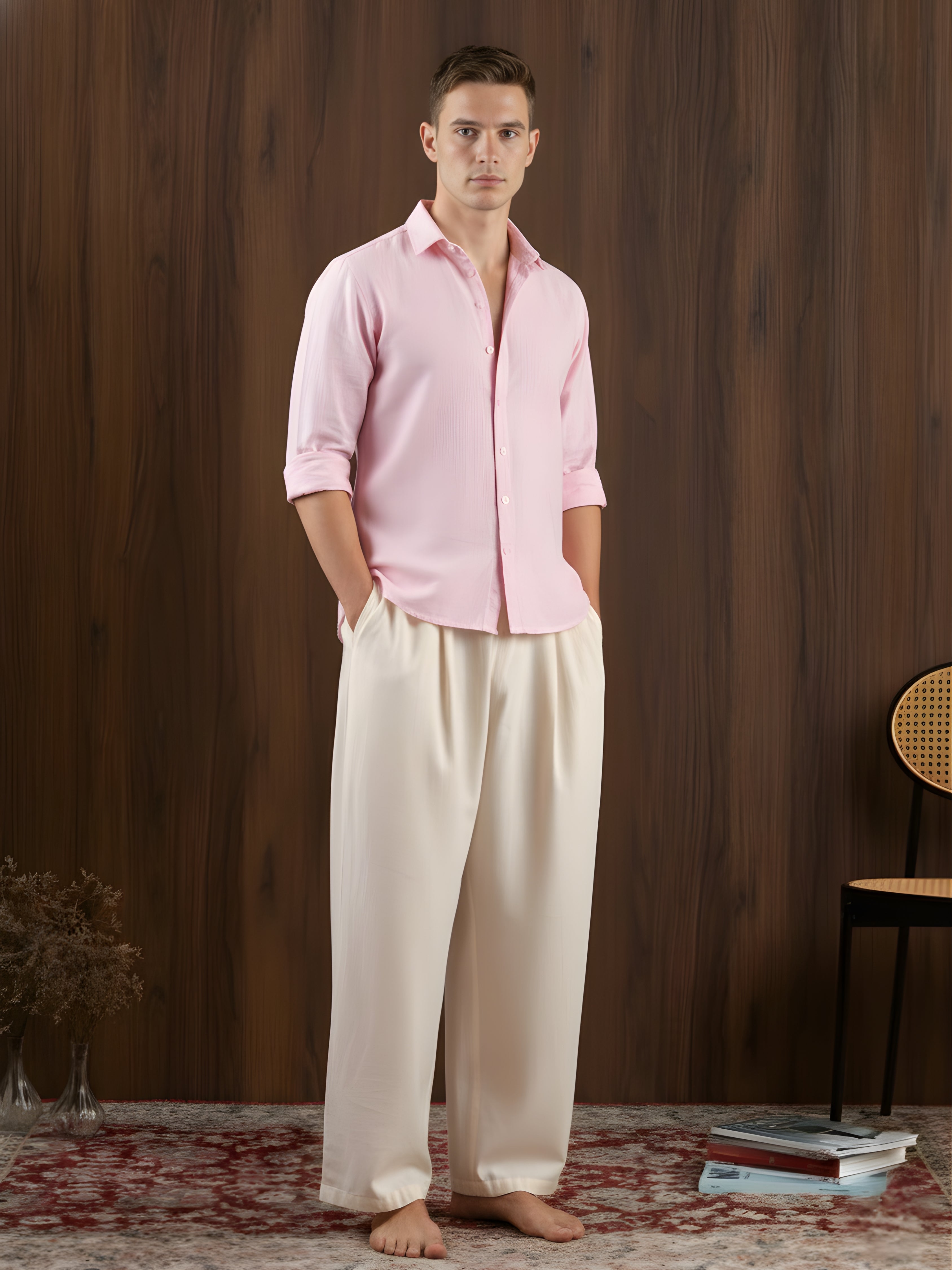 Param Fitted Linen Shirt