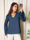 Riya Bell Sleeved Structured Top