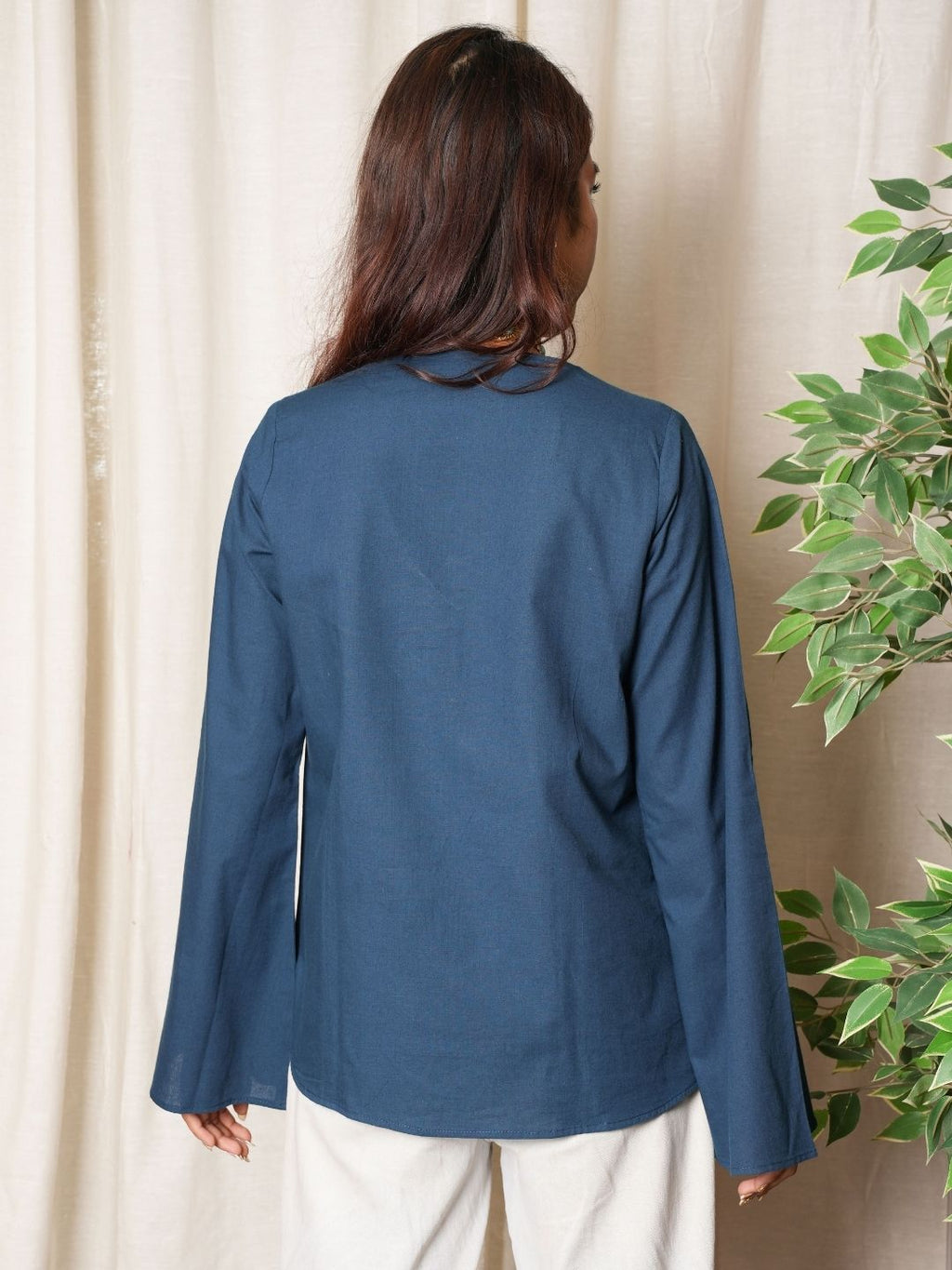 Riya Bell Sleeved Structured Top