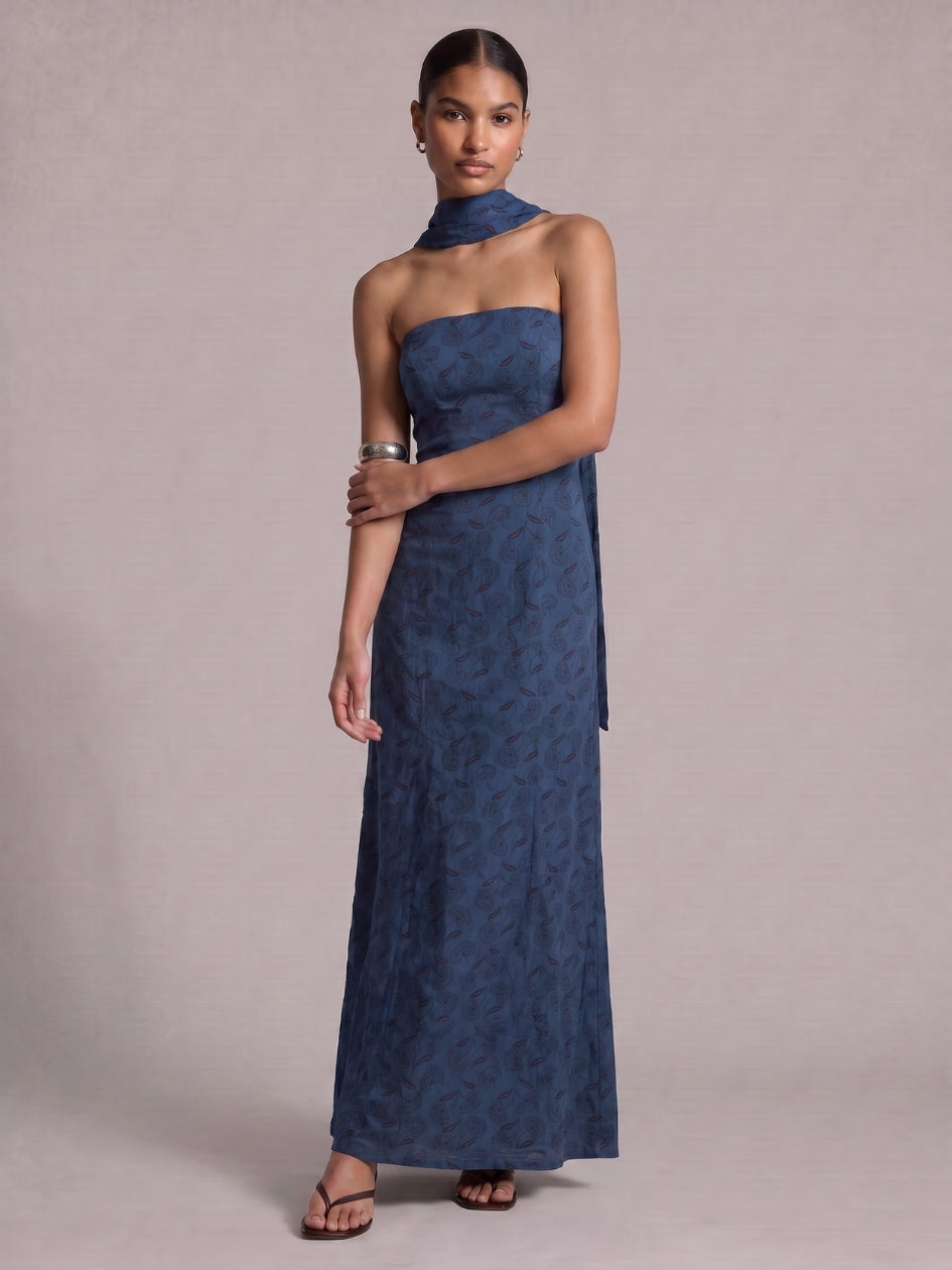 Rose Tube Long Mini Dress