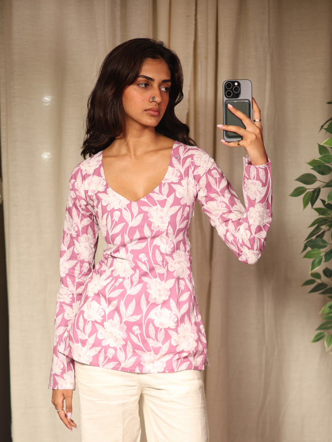 Nayab sleeved modest kurti