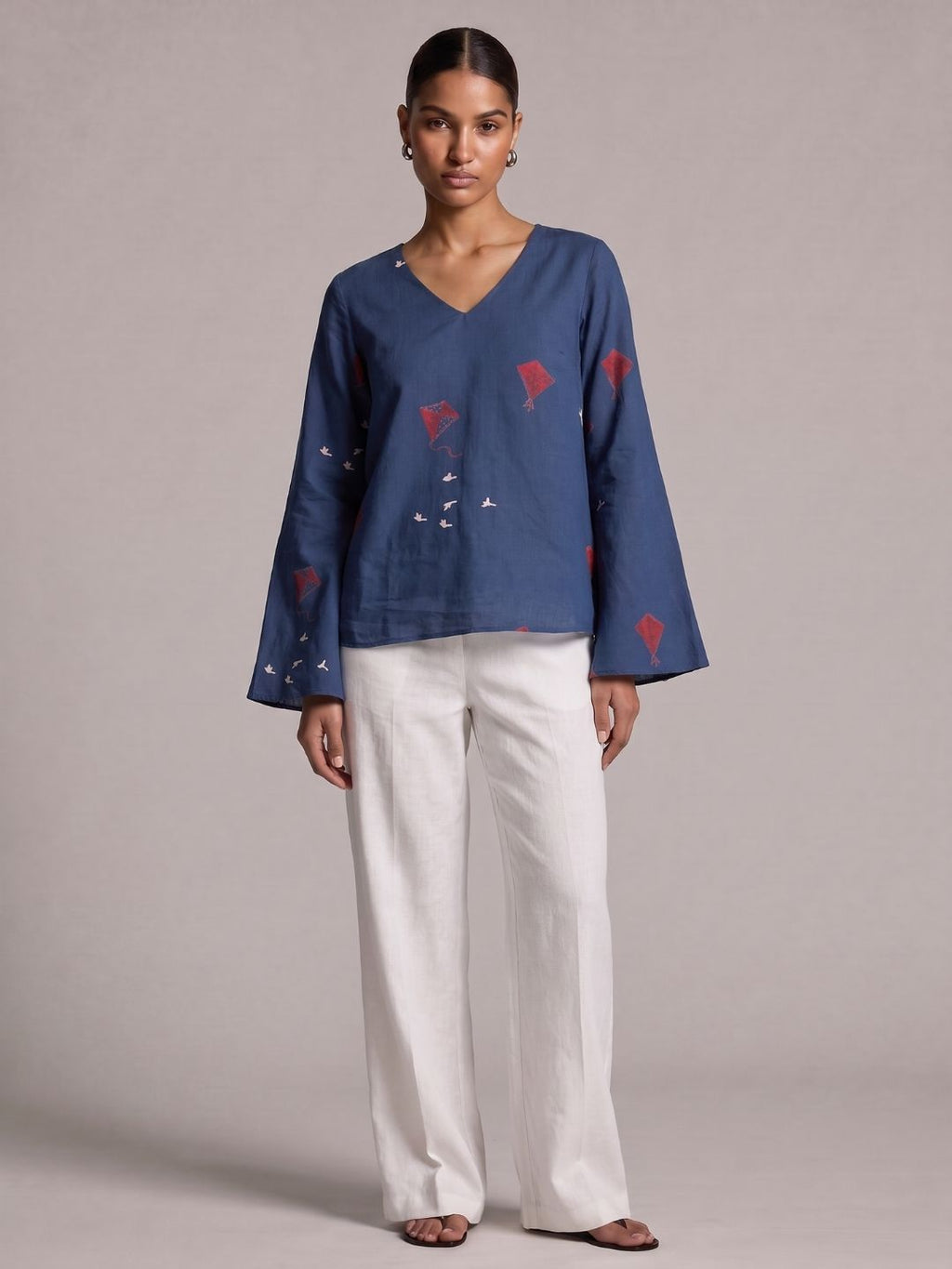 Sakshi Bell Sleeved Structured Top
