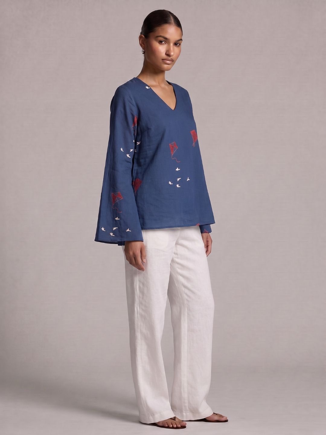 Sakshi Bell Sleeved Structured Top