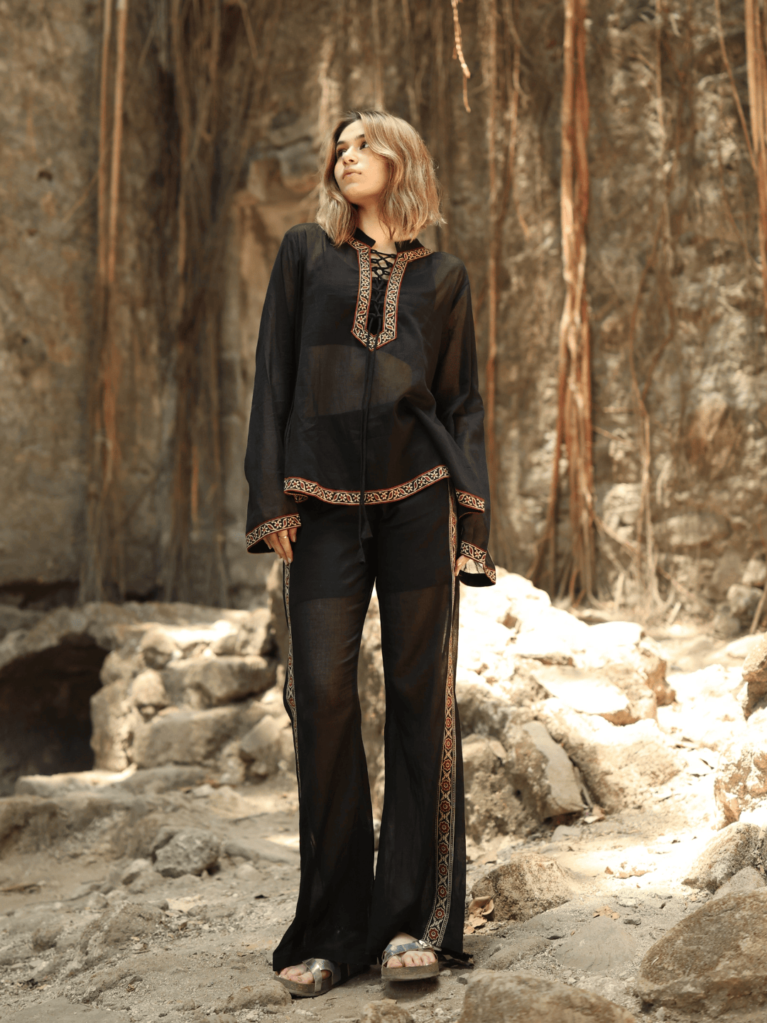 Zoya Mul Sheer Co-ord Set