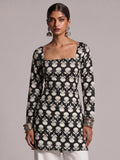 Janvi Full Sleeve Structured Kurti Top