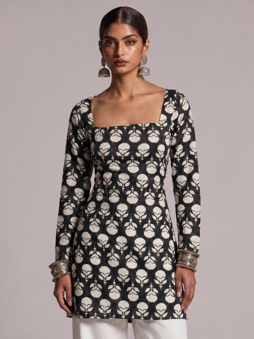 Janvi Full Sleeve Structured Kurti Top