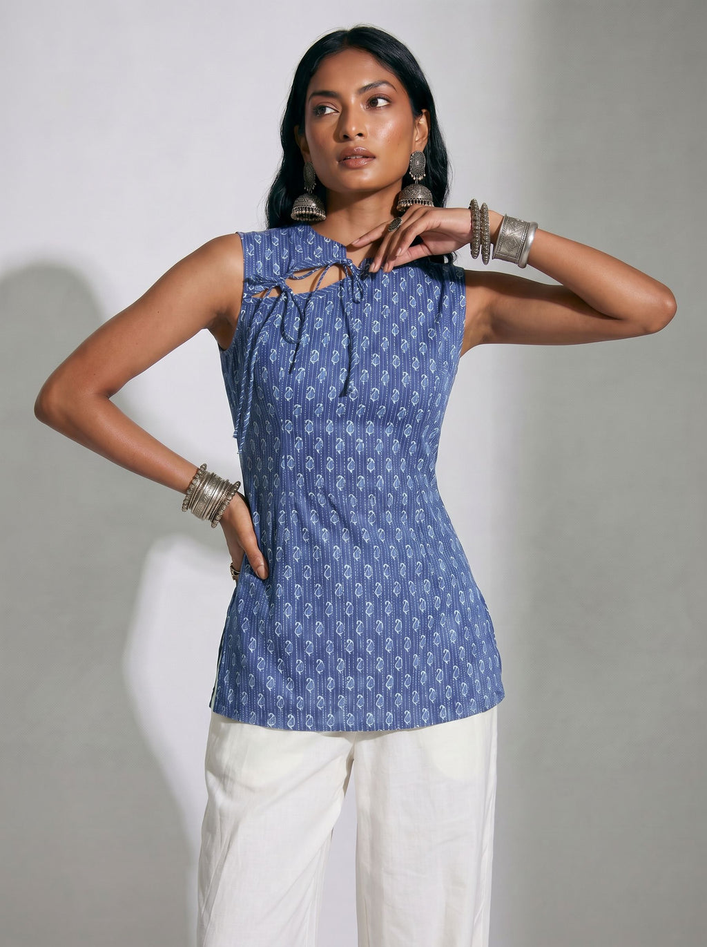 Alisha Tie-Neck Kurti