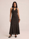 Amina Halterneck Long Dress