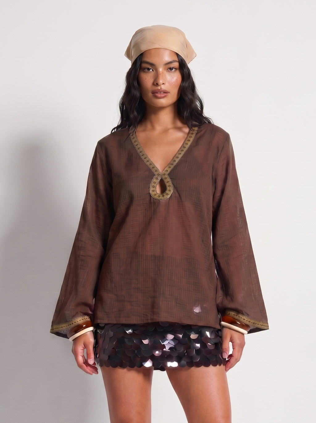 Jharna Sheer Short Kurti