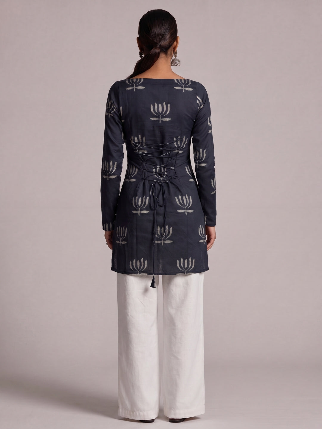 Heer Sleeved Corset Kurti Top