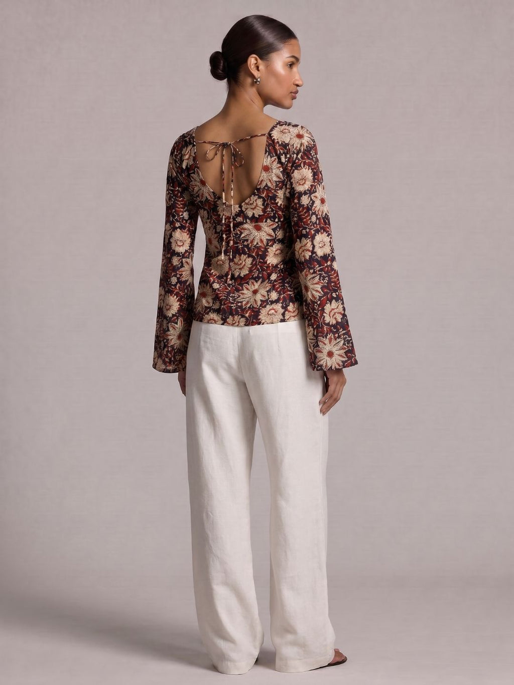 Naira Bell Sleeved Structured Top