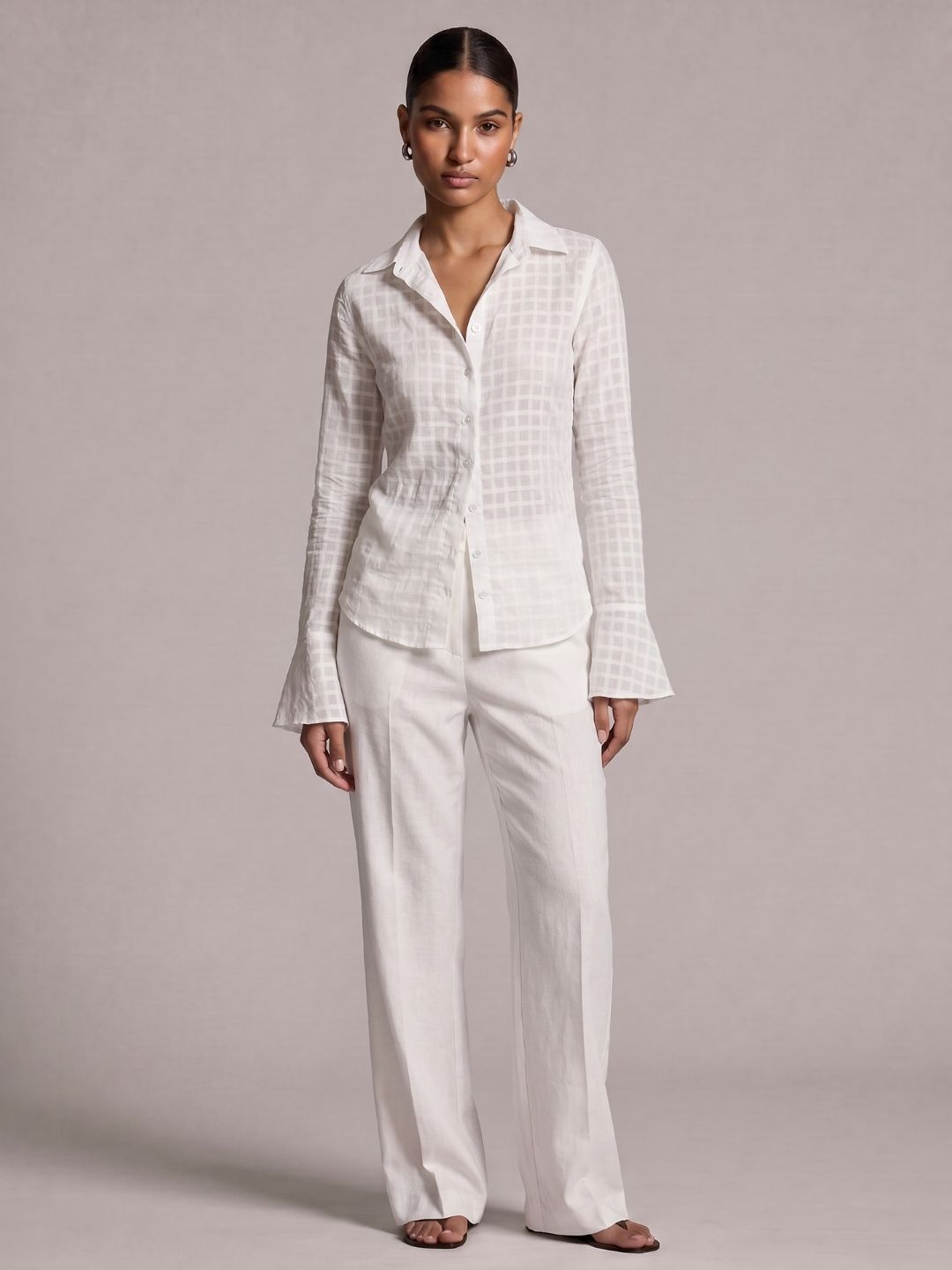Dua Jacquard Corset Shirt