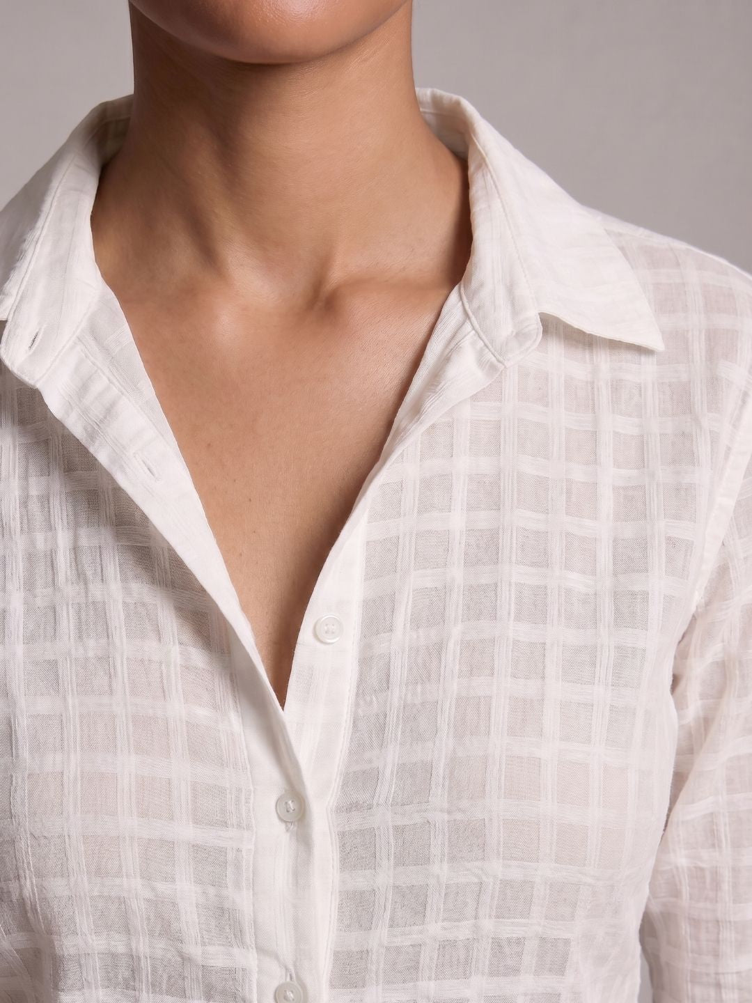 Dua Jacquard Corset Shirt