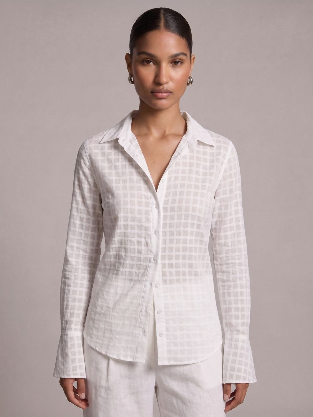 Dua Jacquard Corset Shirt