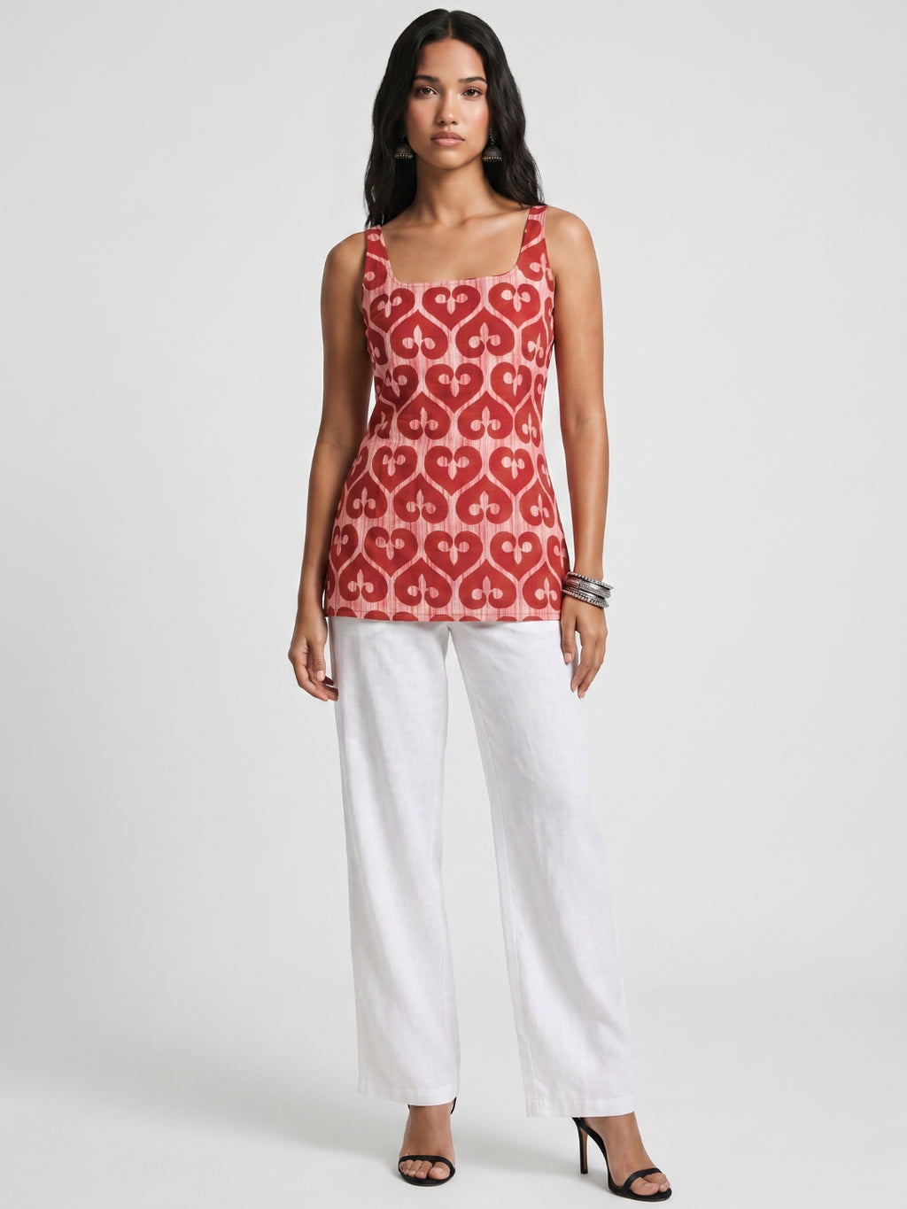 Myra Open-Back Kurti Top