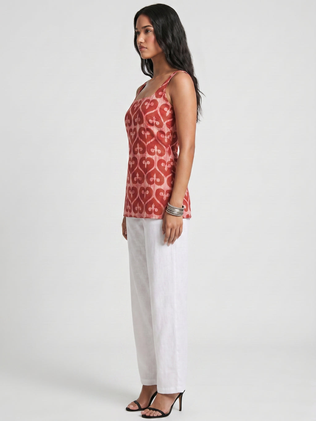 Myra Open-Back Kurti Top