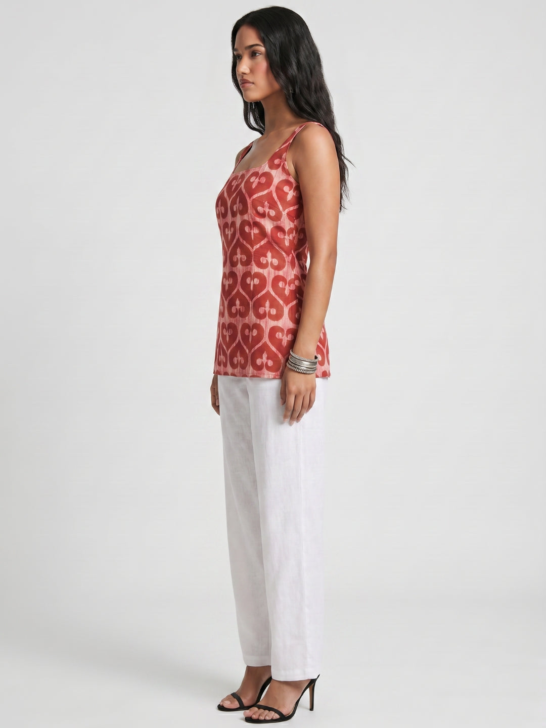 Myra Open-Back Kurti Top