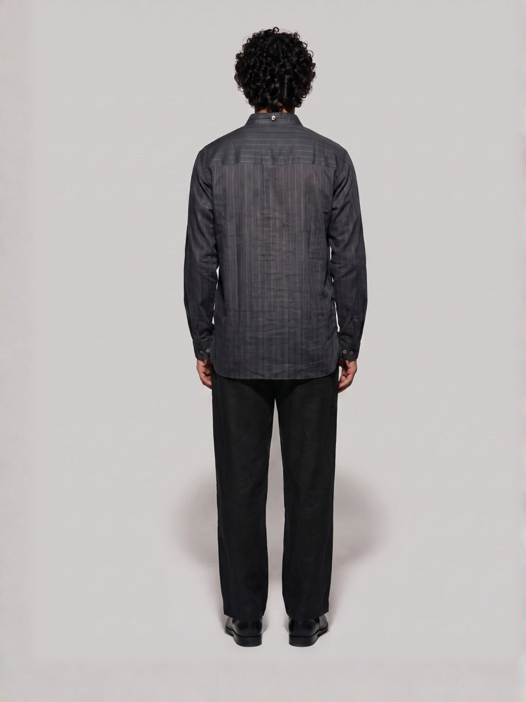 Tej Black Short Kurta