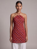 Sahar Halter Kurti Top