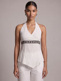 Aaliya Halter Kurti Top