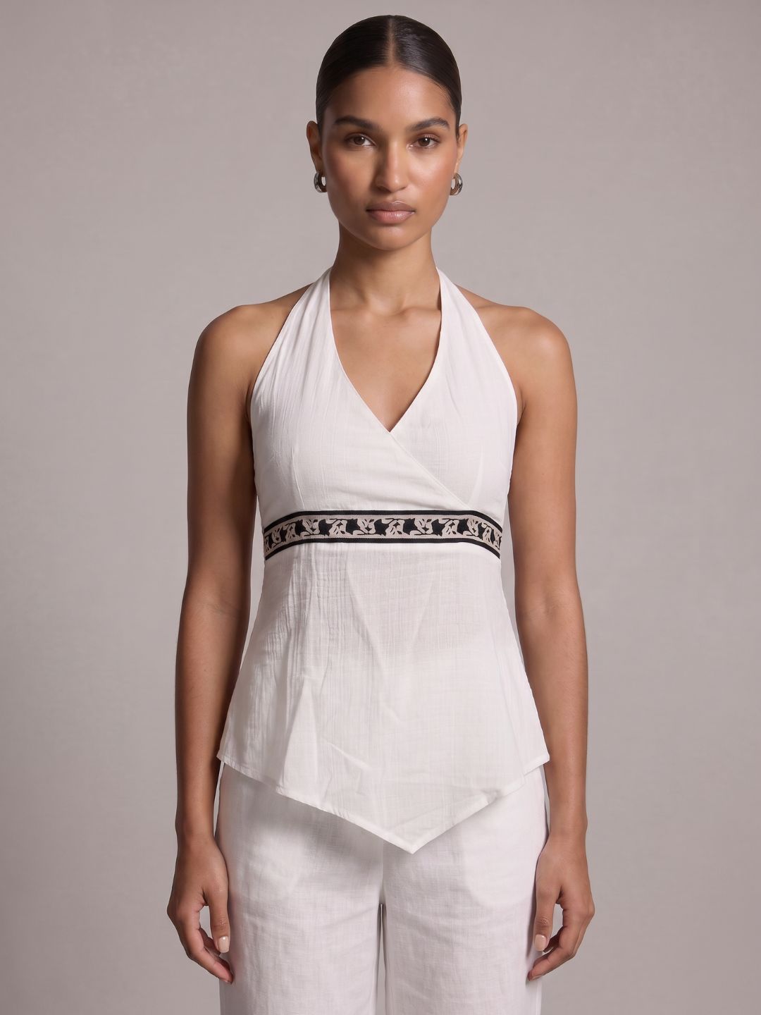 Aaliya Halter Kurti Top