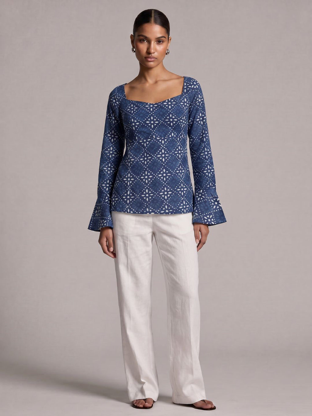 Dhara Tie-Back Kurti Top