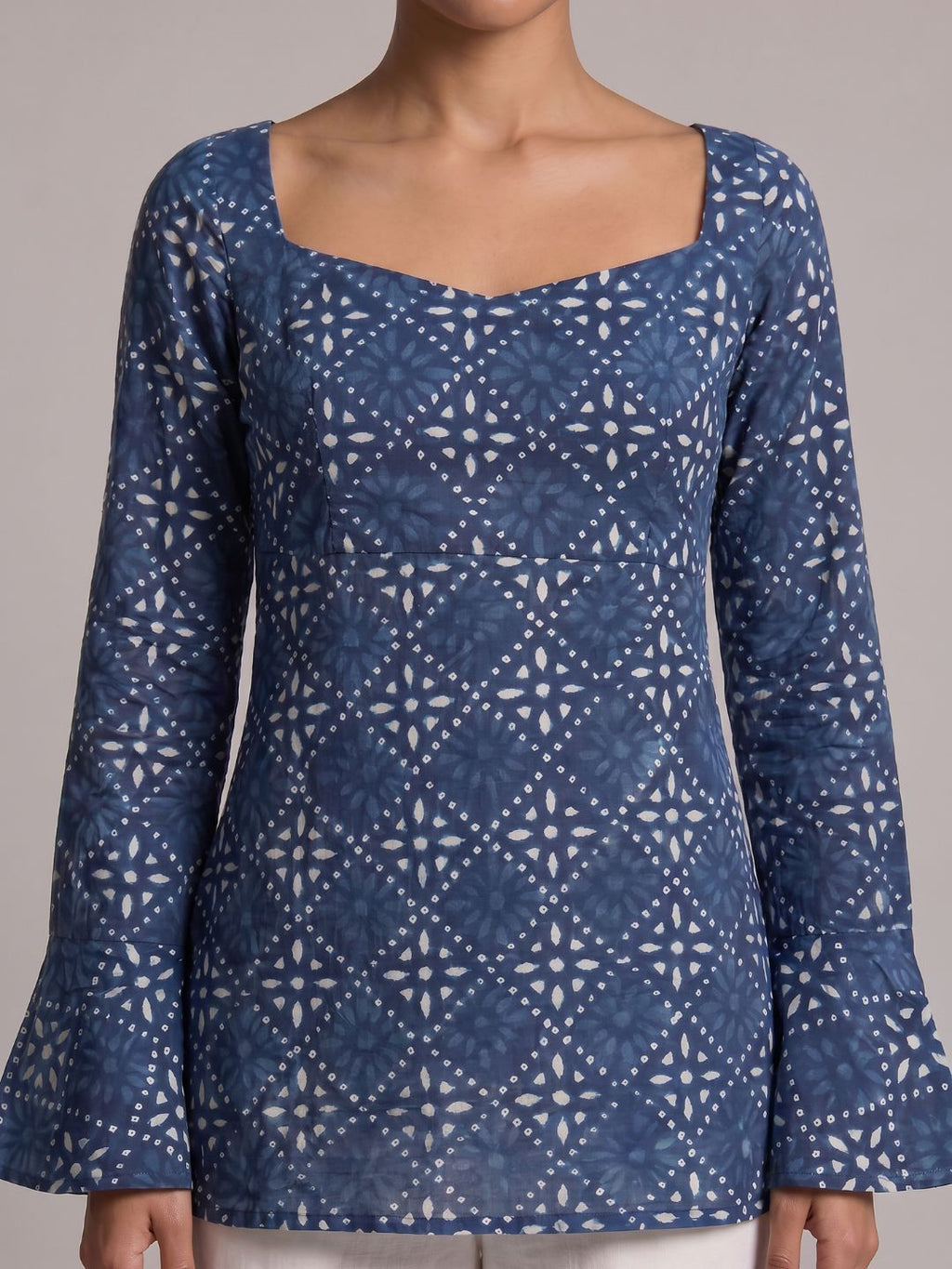 Dhara Tie-Back Kurti Top