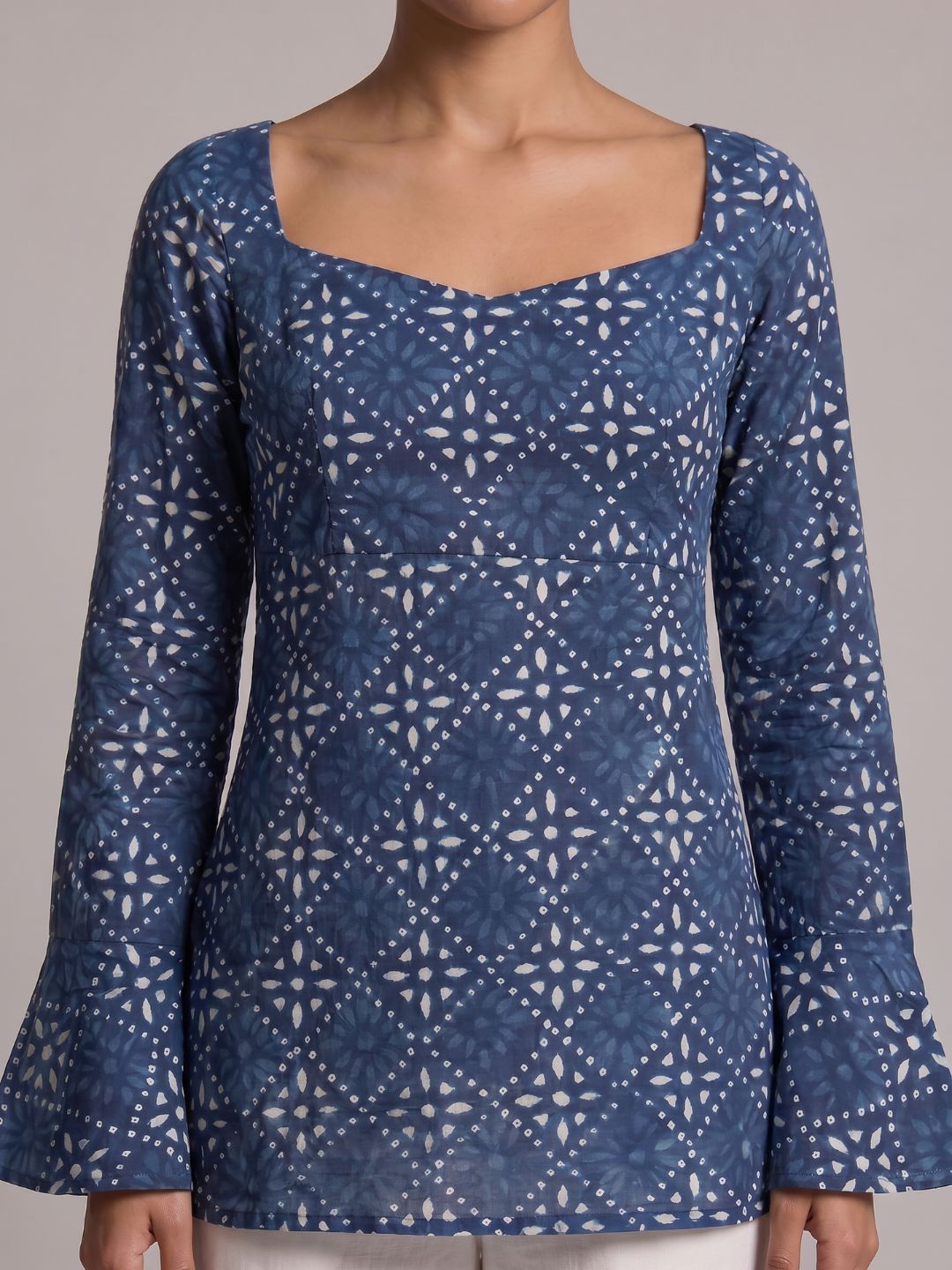 Dhara Tie-Back Kurti Top