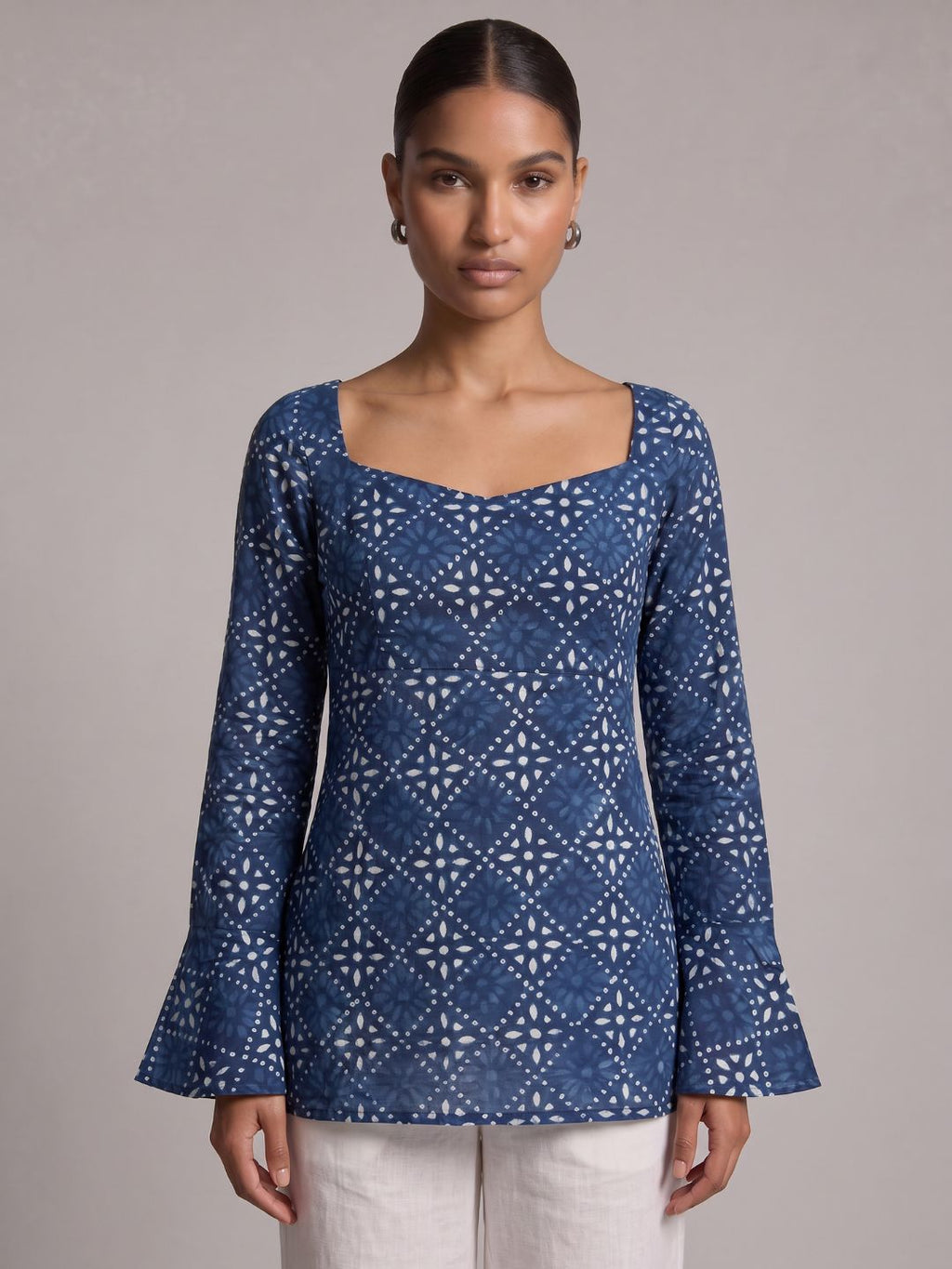 Dhara Tie-Back Kurti Top
