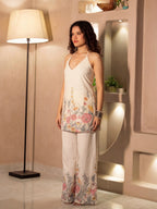 Zaya Halterneck Kurti Pant Set