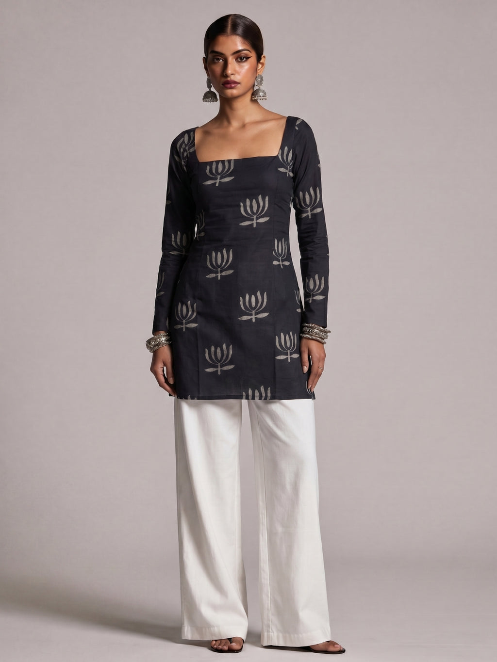 Heer Sleeved Corset Kurti Top