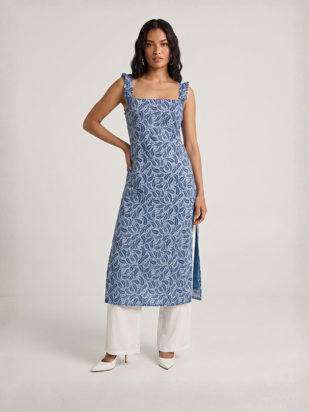 Zivara Structured Kurti Top