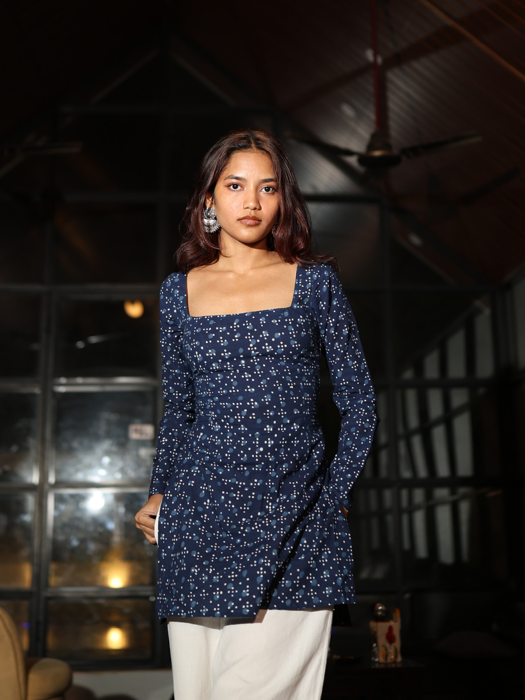 Jodha Sleeved Corset Kurti Top