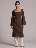 Nehal Open-Back Kurti Top