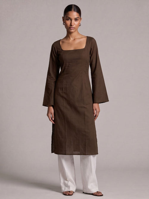 Nehal Open-Back Kurti Top
