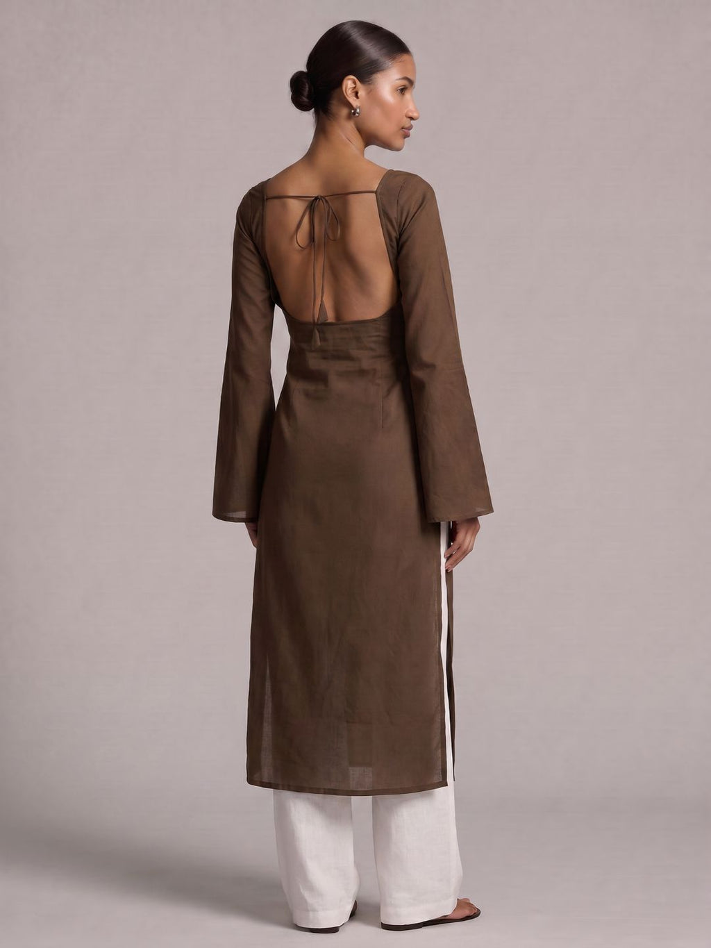 Nehal Open-Back Kurti Top