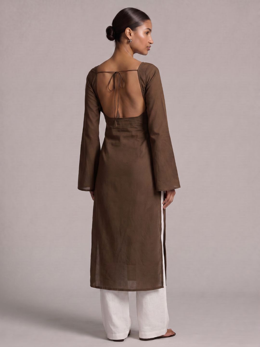 Nehal Open-Back Kurti Top