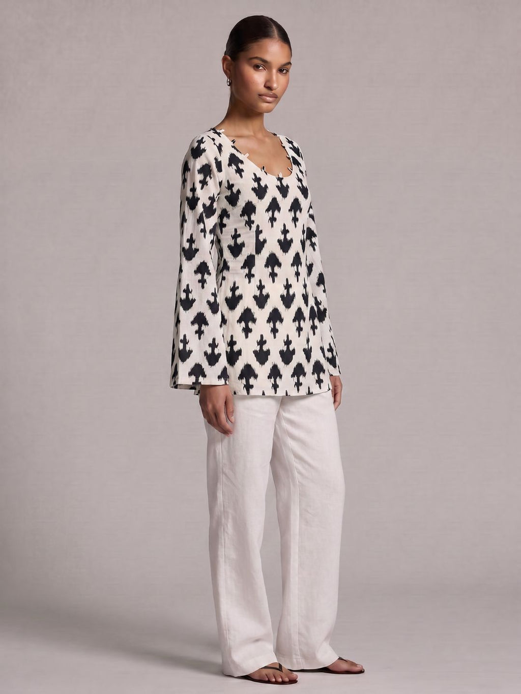 Amani Flared Sleeve Kurti Top