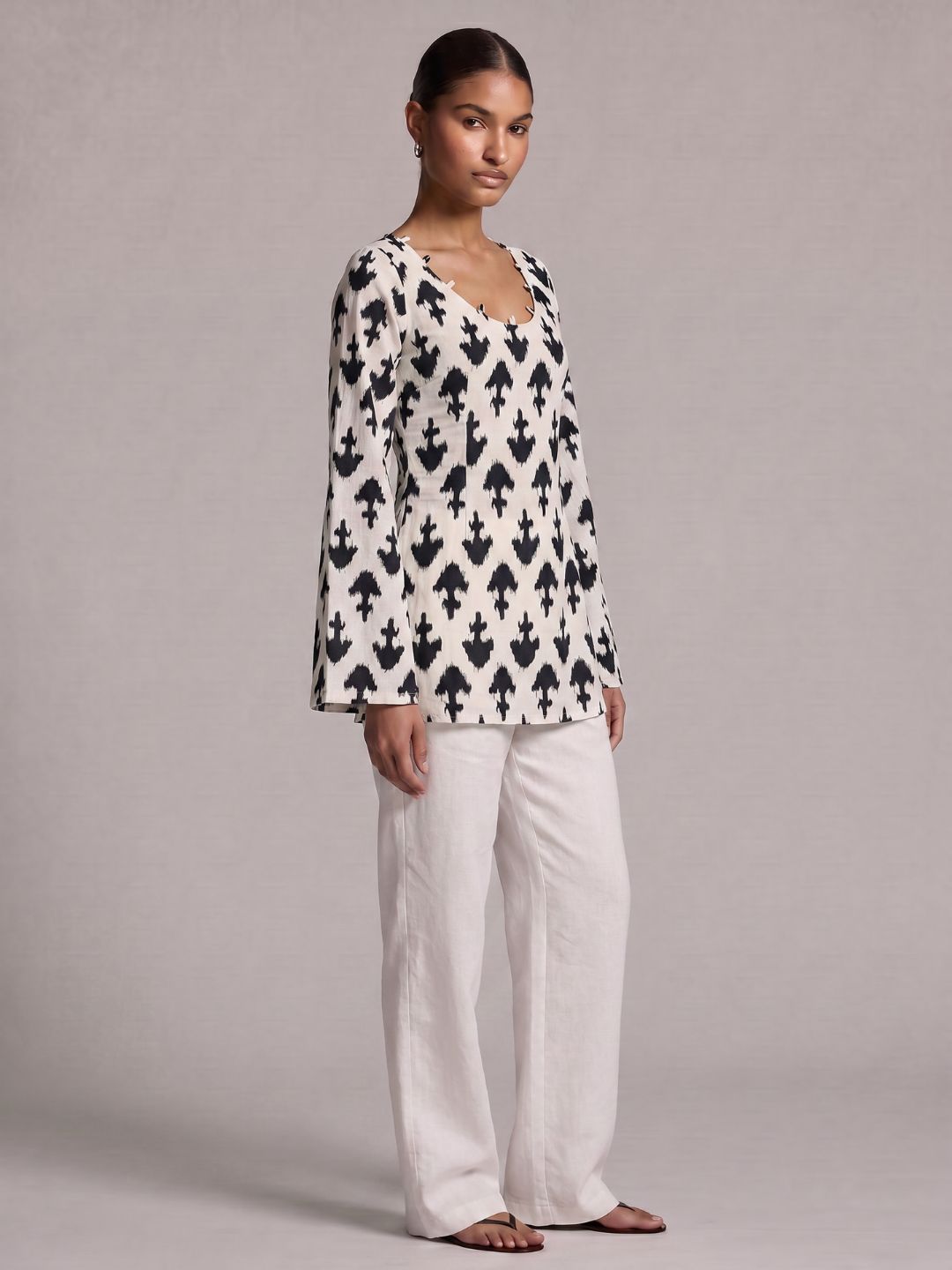 Amani Flared Sleeve Kurti Top