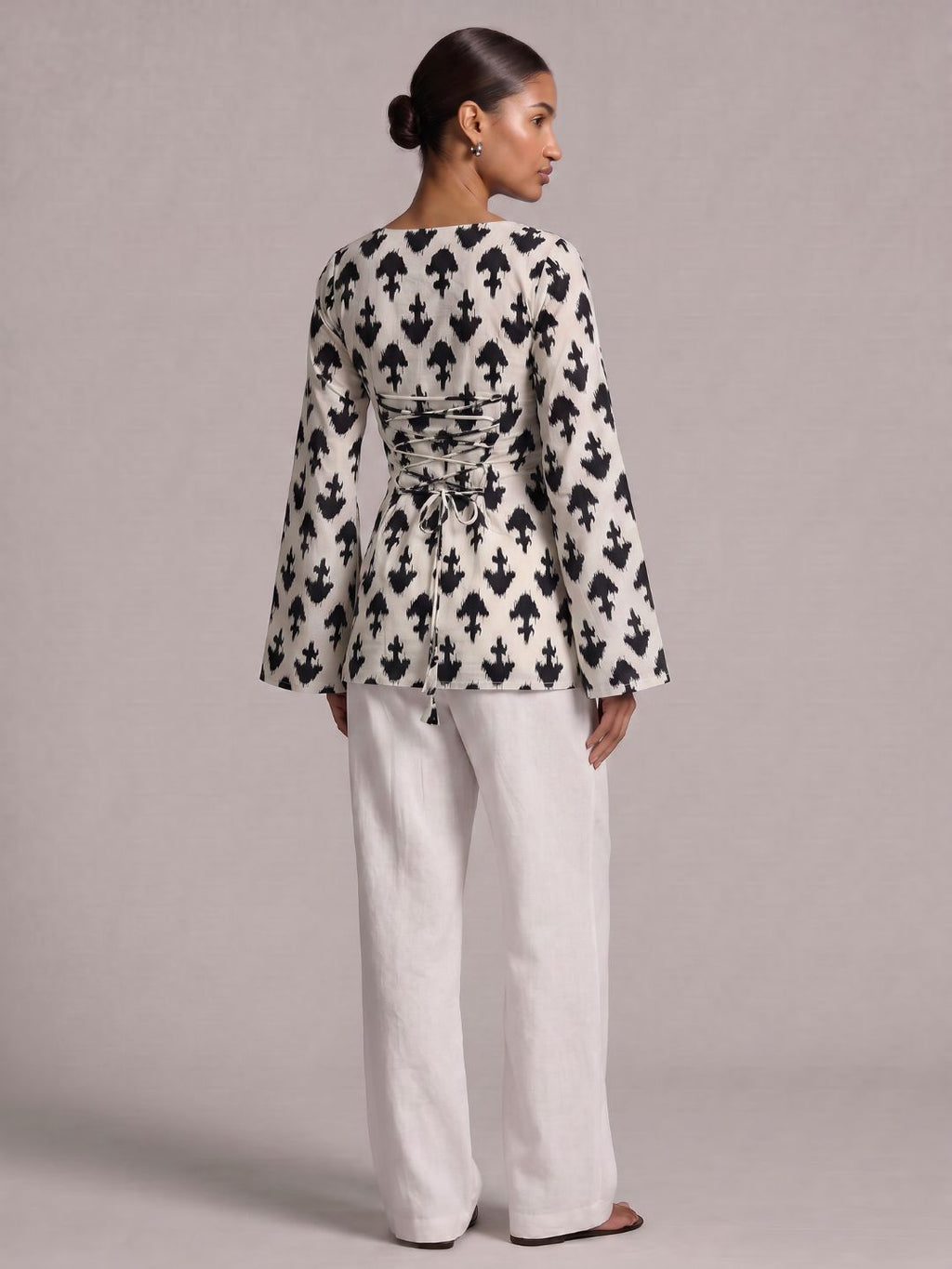 Amani Flared Sleeve Kurti Top