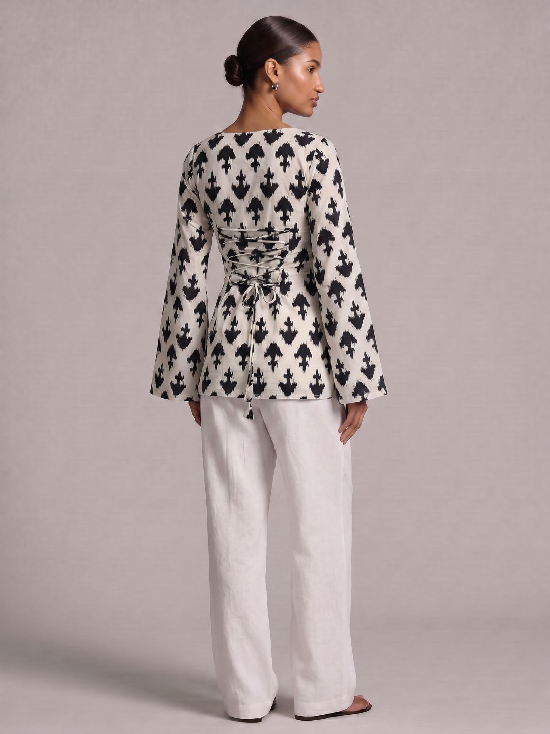 Amani Flared Sleeve Kurti Top