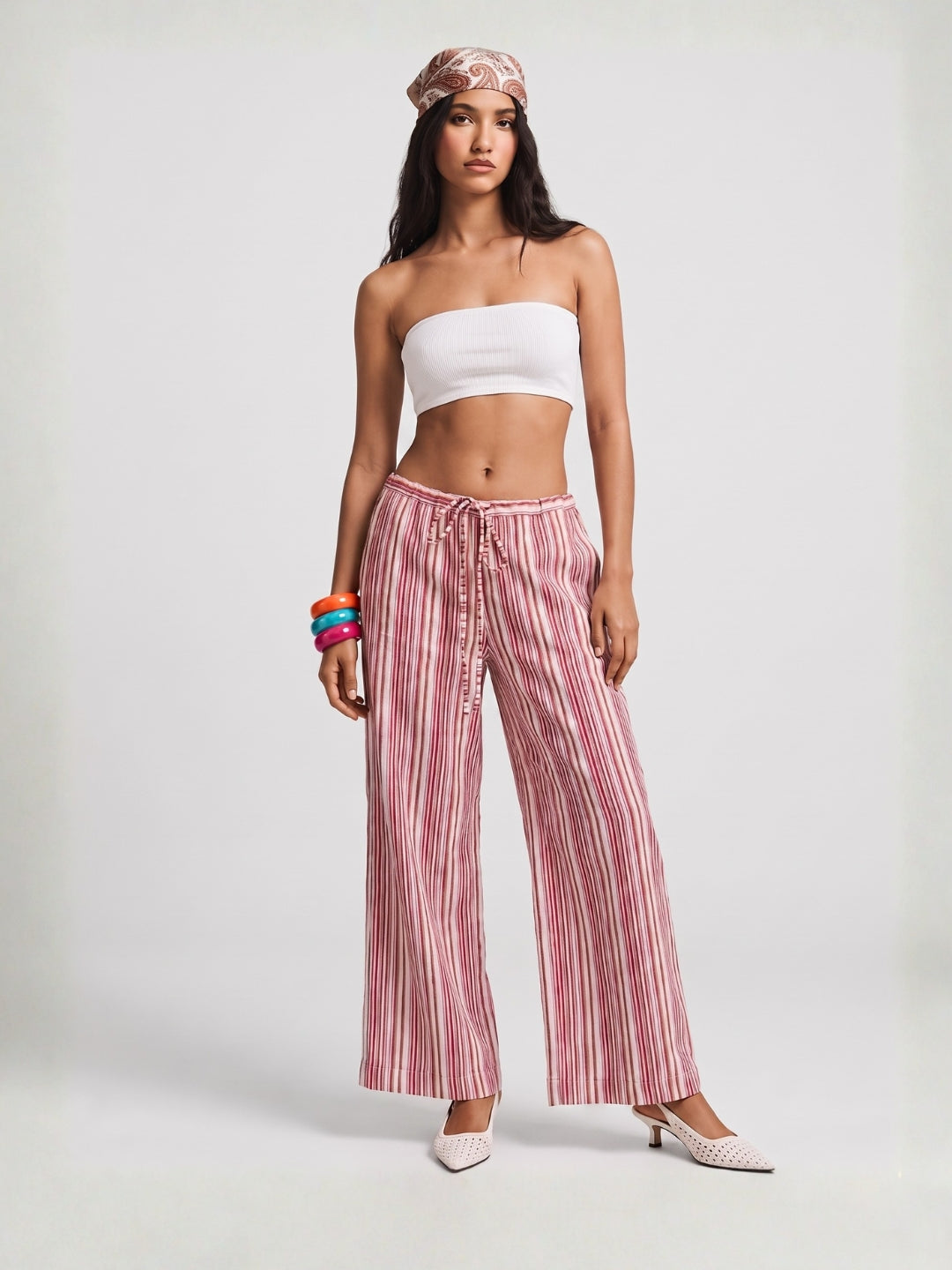 Pink Striped Pants