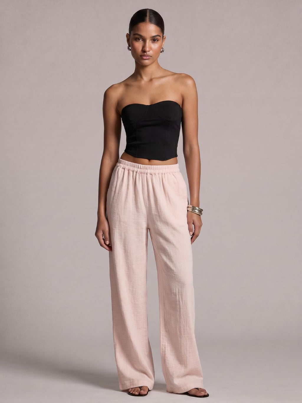 Pink Straight Pants