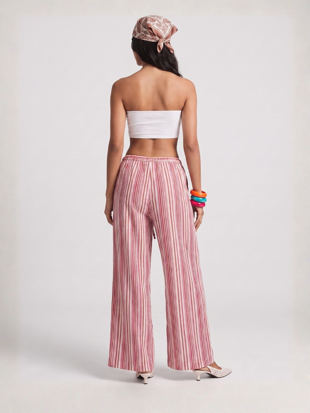 Pink Striped Pants