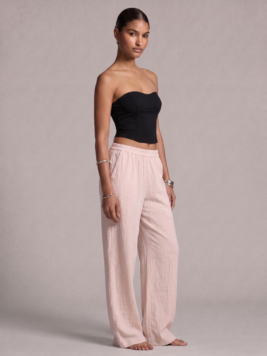 Pink Straight Pants