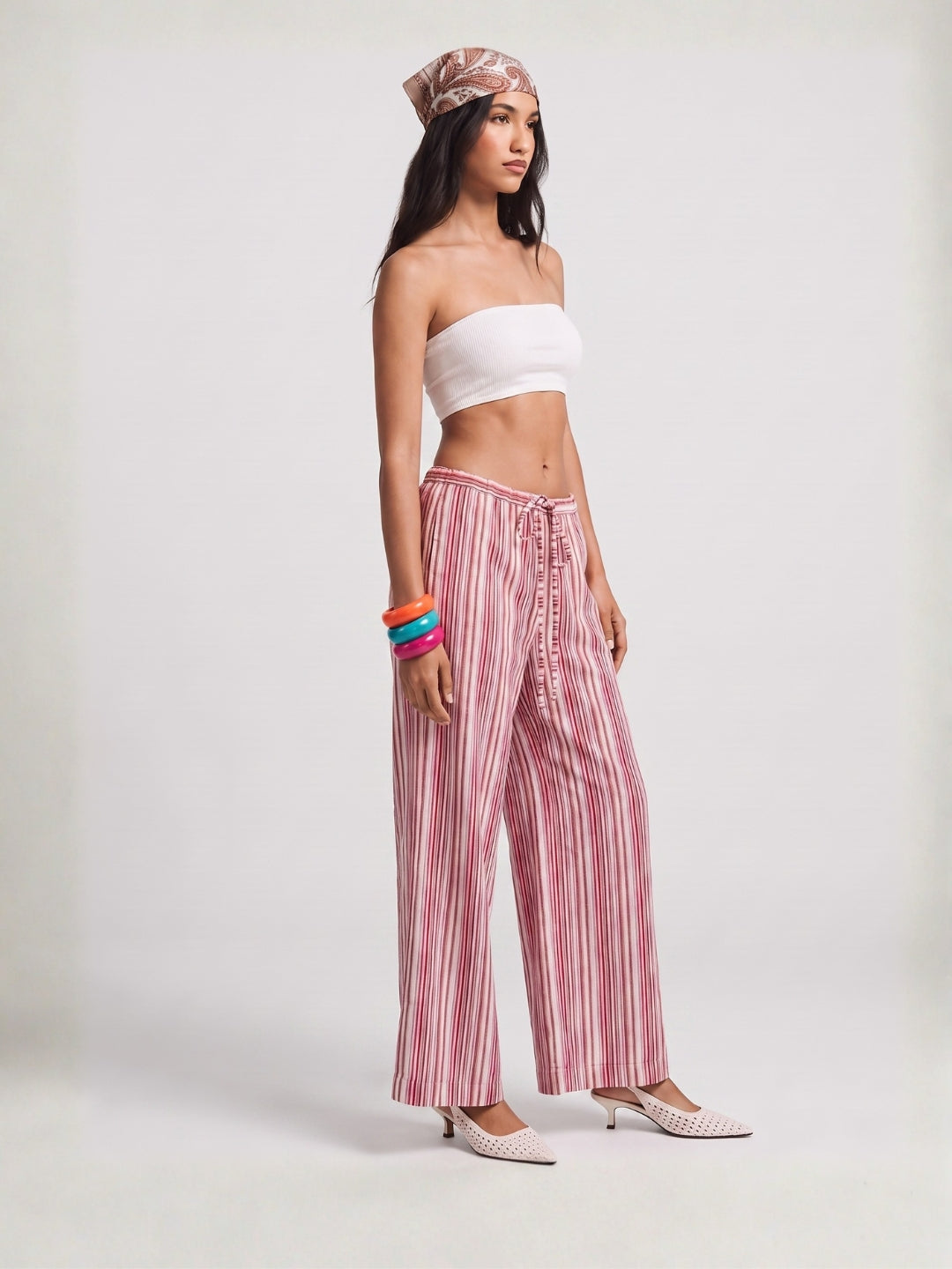 Pink Striped Pants