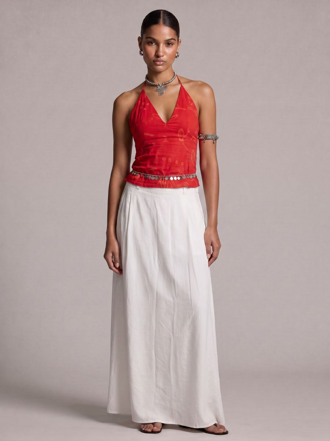 Banee Bandhej Halter Top