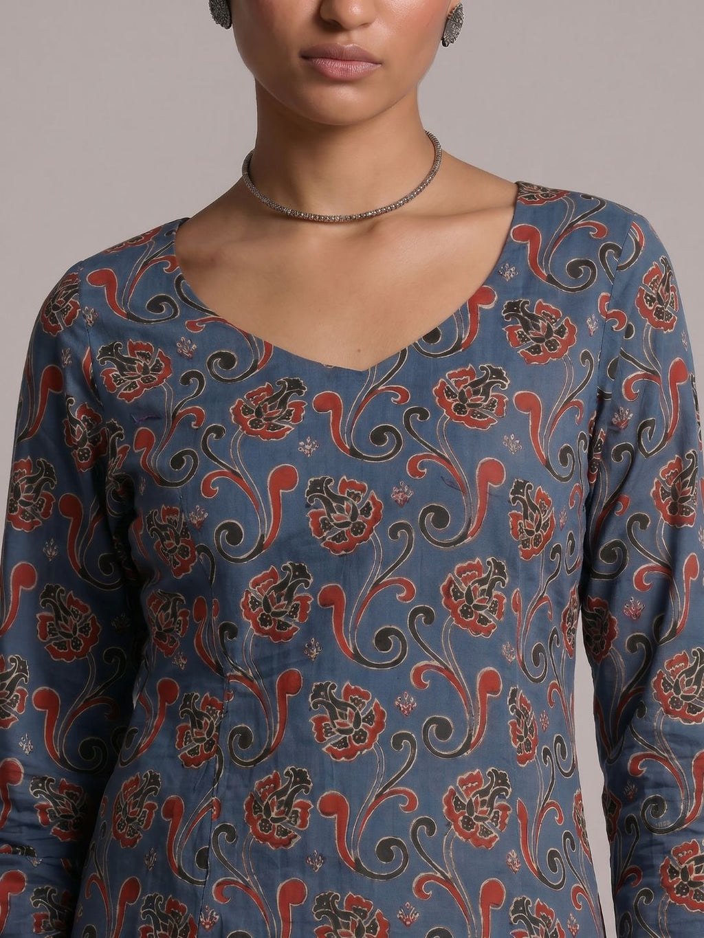 Asha Sleeved Modest Structured Kurti Top